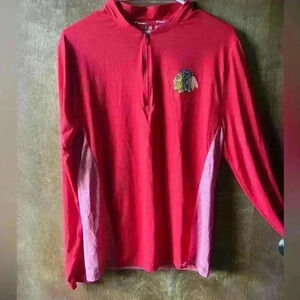 Fanatics Chicago Blackhawks 1/4 Zip Pullover - S